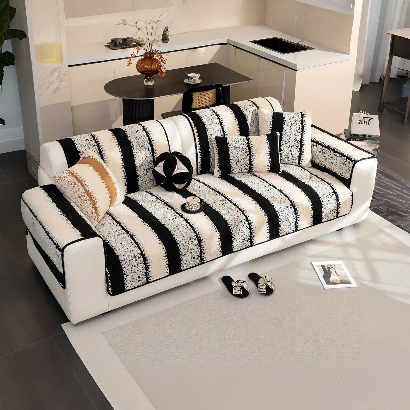 Vintage Velveteen Sofa Mat