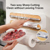 3 in 1 Magnetic Plastic Wrap Dispenser with Cutter