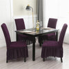 2024 Turkish Bubble Frill Chair Covers : Wine