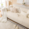 PREMIUM COTTON QUILTED SOFA MAT - OFF WHITE