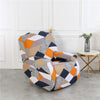 Premium Printed Recliner Sofa Cover : Prism Orange