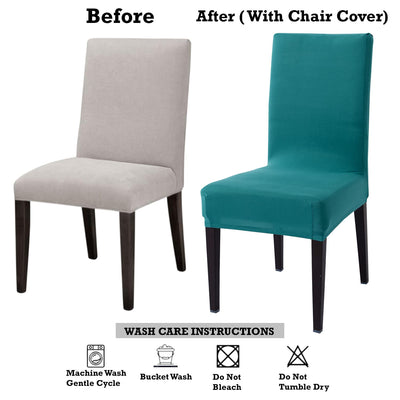 Stretchable Chair Covers, Plain Teal