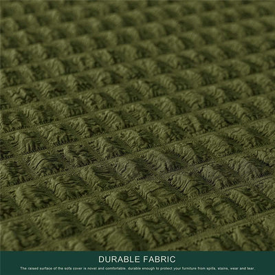 2026 L Shape Turkish Bubble Frill Sofa Covers : Olive
