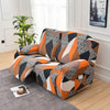 Premium Printed Recliner Sofa Cover : Prism Orange