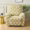 Premium Printed Recliner Sofa Cover : Yellow Diamond