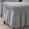 2024 Turkish Bubble Frill Chair Covers : Light Grey