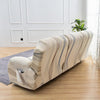 Premium Printed Recliner Sofa Cover : Wave Beige