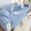 Plush Non Slip Sofa Mat - Cloud Blue