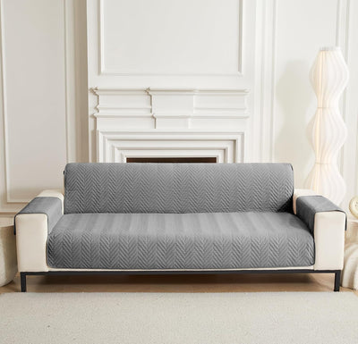 Non Slip Quilted Sofa Protector Mat With Strap