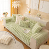 Plush Non Slip Sofa Mat - Matcha Green