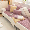 French Corduroy Lace Sofa Mat - Rose Mauve