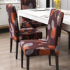 Stretchable Chair Covers, Choco Leaf