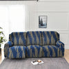 Premium Printed Recliner Sofa Cover : Dazzle Blue