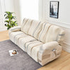 Premium Printed Recliner Sofa Cover : Wave Beige