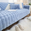 Plush Non Slip Sofa Mat - Cloud Blue