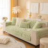 Plush Non Slip Sofa Mat - Matcha Green