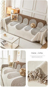 Premium Double Sided Chenille Sofa Covers - Brown Juniper
