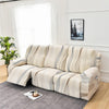 Premium Printed Recliner Sofa Cover : Wave Beige