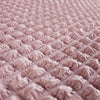 2024 L Shape Turkish Bubble Frill Sofa Covers : Blush Pink