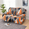 Premium Printed Recliner Sofa Cover : Prism Orange