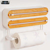 3 in 1 Magnetic Plastic Wrap Dispenser with Cutter