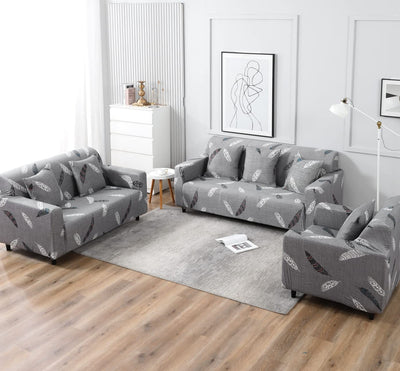 Trendize Exclusive Stretchable Sofa Cover - Fern Grey