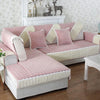 French Corduroy Lace Sofa Mat - Rose Mauve