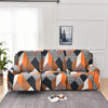 Premium Printed Recliner Sofa Cover : Prism Orange