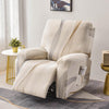 Premium Printed Recliner Sofa Cover : Wave Beige