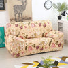 Trendize Exclusive Stretchable Sofa Cover - Floral Beige