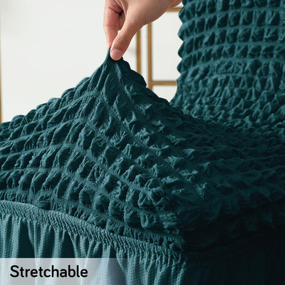 2024 Turkish Bubble Frill Chair Covers : Teal