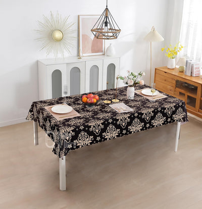 Trendize Premium Waterproof  Matching Table Cover - Black Brocade