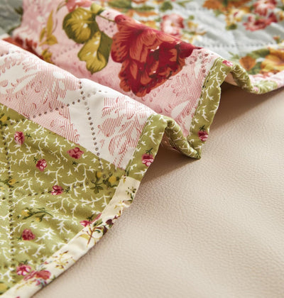 WATERPROOF QUILTED RECLINER COVER - FLORA JADE 1 SEATER