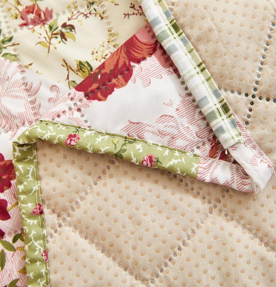 WATERPROOF QUILTED RECLINER COVER - FLORA JADE 1 SEATER