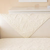 PREMIUM COTTON QUILTED SOFA MAT - OFF WHITE