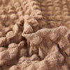 2024 L Shape Turkish Bubble Frill Sofa Covers : Light Brown