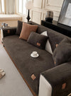 Sherpa Non-Slip Sofa Mat - Brown