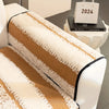 Vintage Modern Velveteen Sofa Mat - Brown/White