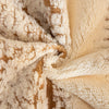 Vintage Modern Velveteen Sofa Mat - Brown/White