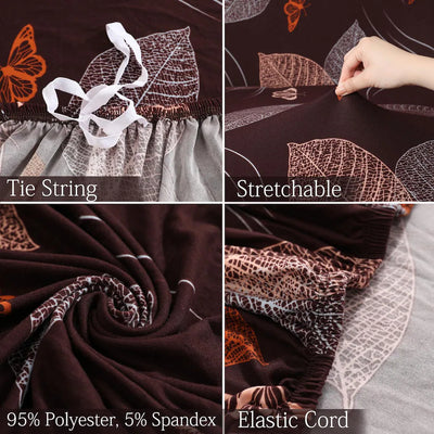 Trendize Exclusive Stretchable Sofa Cover - Choco Leaf