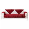 Plush Non Slip Sofa Mat - Deep Cherry