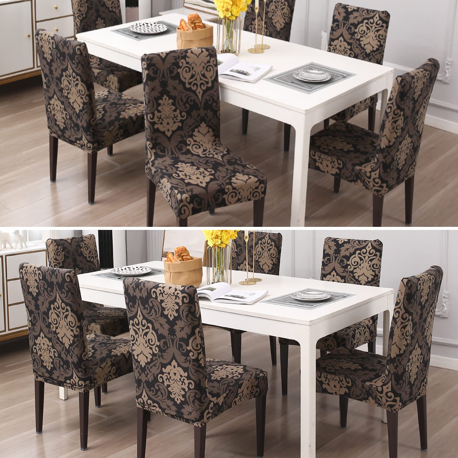 Stretchable Chair Covers, Royal Black