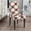 Stretchable Chair Covers, Cross Brown - Trendize