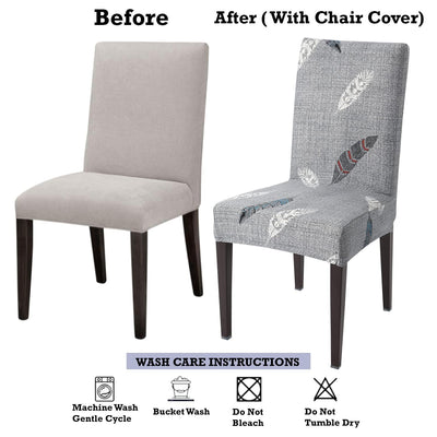 Stretchable Chair Covers, Fern Grey - Trendize