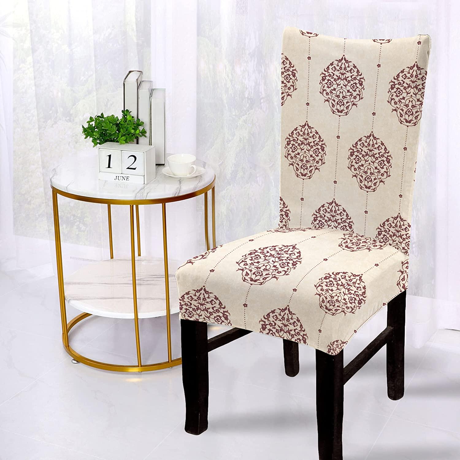Stretchable Chair Covers, Luxury White - Trendize